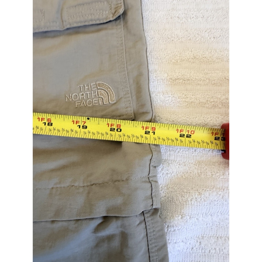 The North Face Womens Cargo Pants Size 8 Convertible Hiking Nylon Tan - Picture 13 of 16